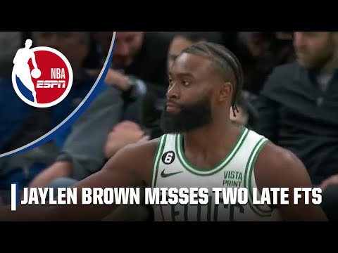 Jaylen brown falls victim to the announcer’s curse | nba on espn