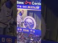 Former NHL'er and Sabre Jason Pominville on the drums ahead of Game 5 in Buffalo