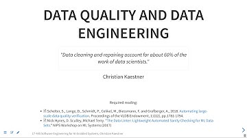SE4AI: Data Quality