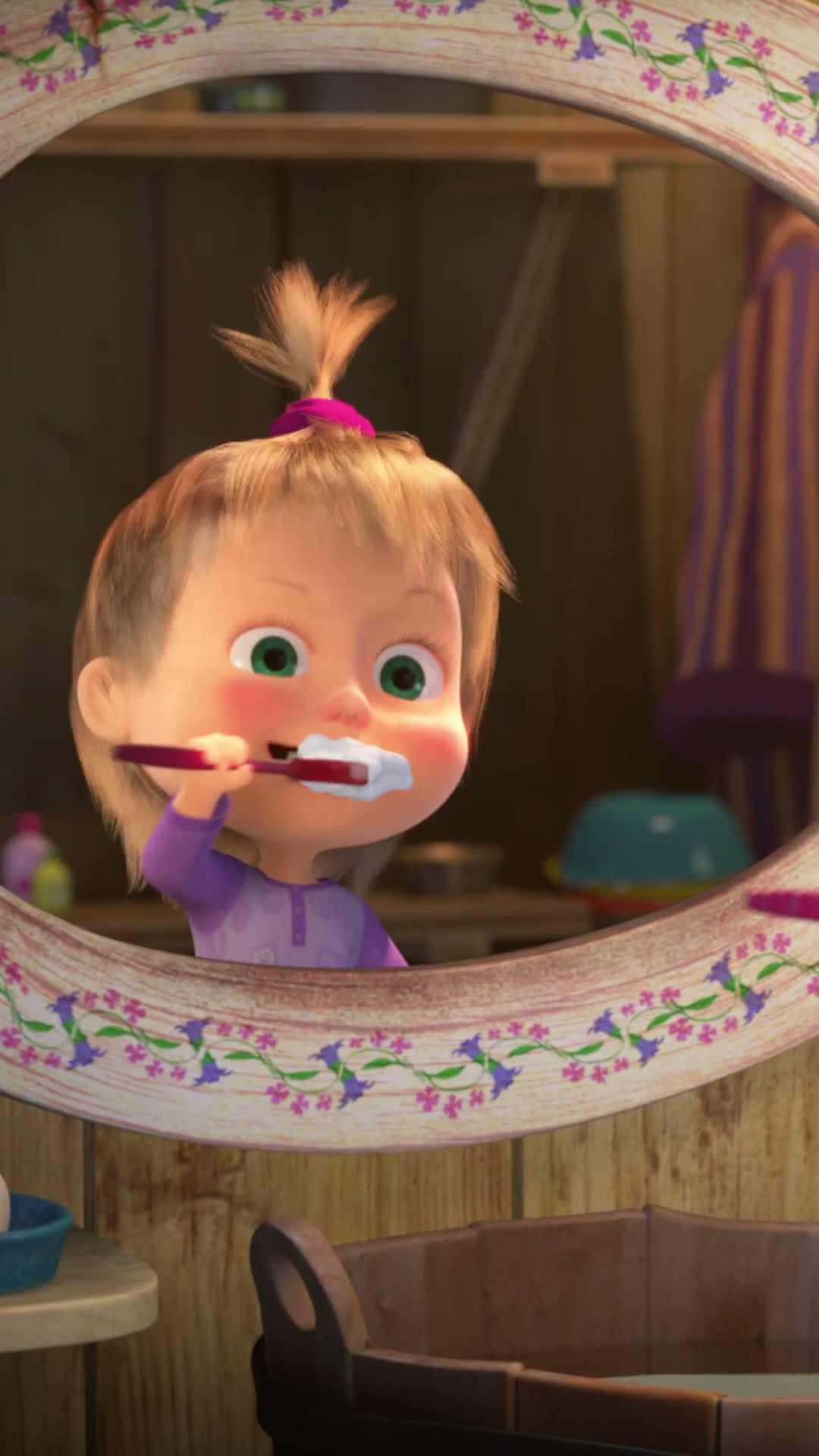 ¿Dónde pongo el marco? ? #Shorts #MashayelOsoCastellano #DuérmeteNiño #mashaoso #cartoon #kids