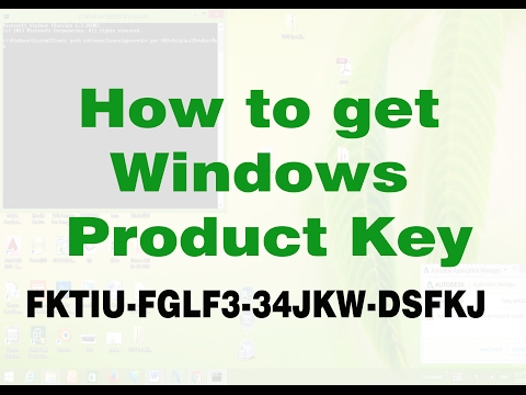 How To Get Windows Product Key For 7/8/10