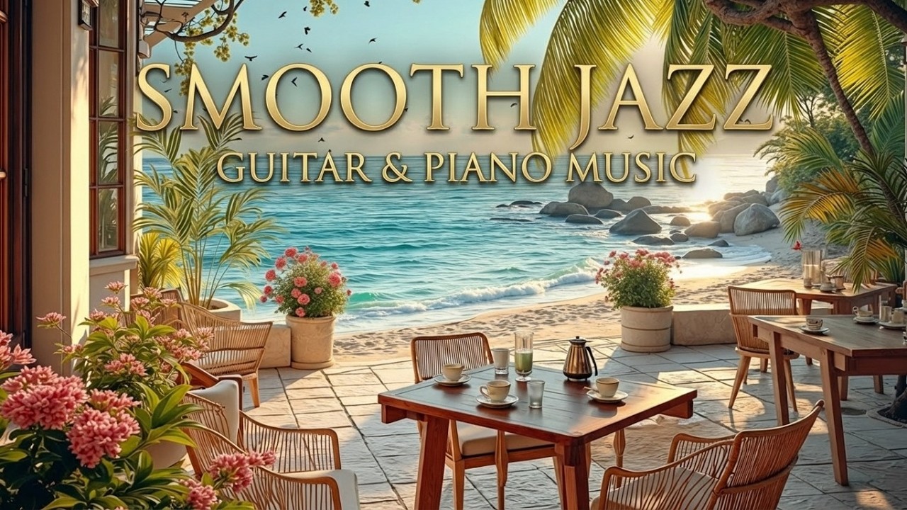 Утренний кофе джаз гитара пианино | Расслабляющий джаз для весеннего кафе