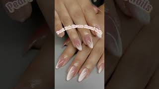 Pearl Pink Chrome Almond Nails 💗✨