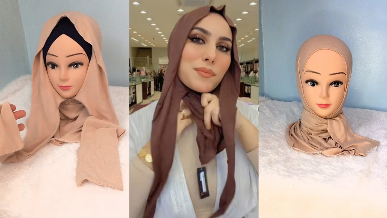 #طريقة خياطة حجاب غريب وعجيب بدون دبوس للإستعمالات  اليومية يغطي الرقبة رائع ومريح