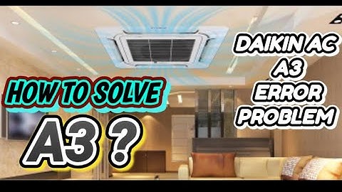DAIKIN AC A3 ERROR |A3 ERROR KAISE SOLVE KARE |DAIKIN VRV ERROR CODE PROBLEM #mractech DRAIN PUMP