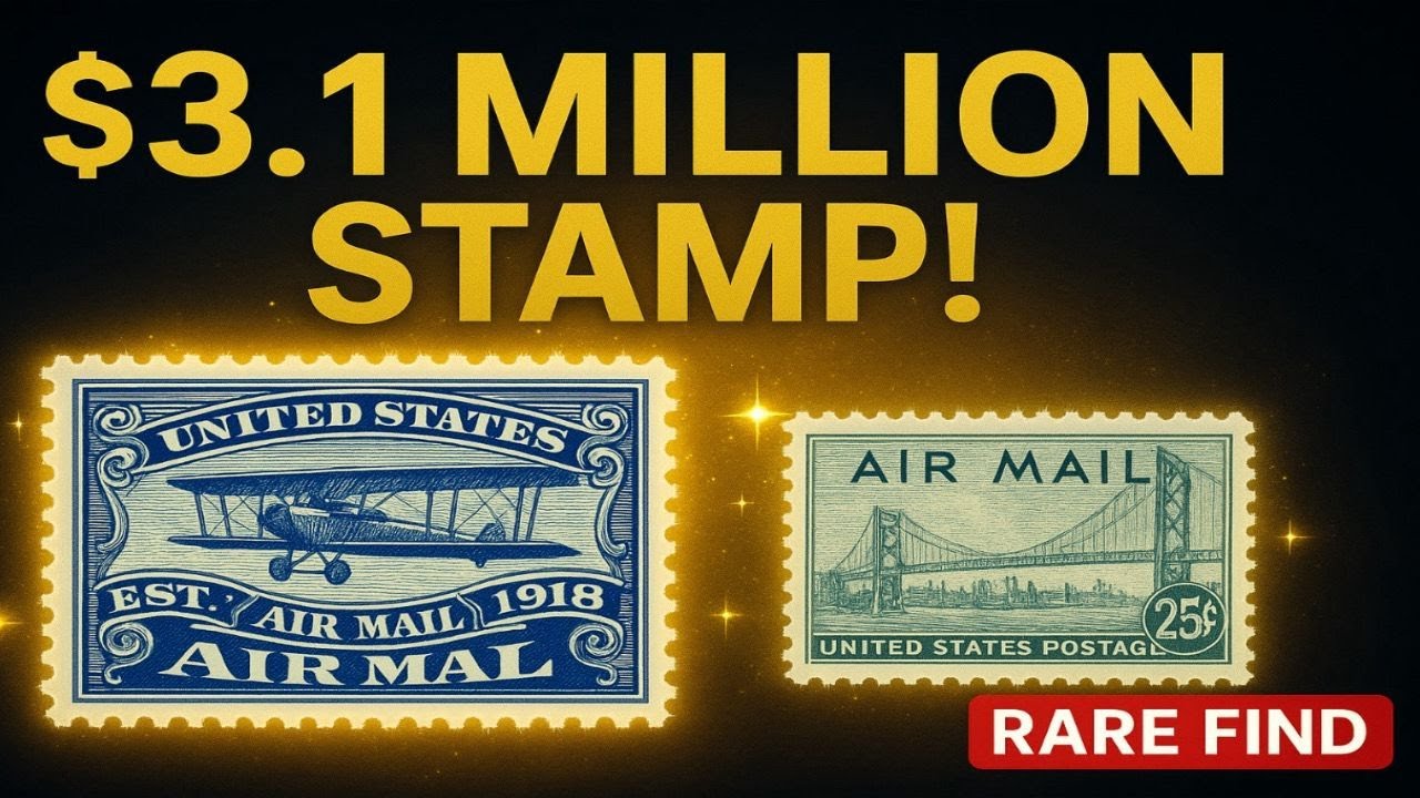 $3.1 Million Rare U.S. Airmail Stamps 💎 | Most Valuable Air Mail Stamps in History
