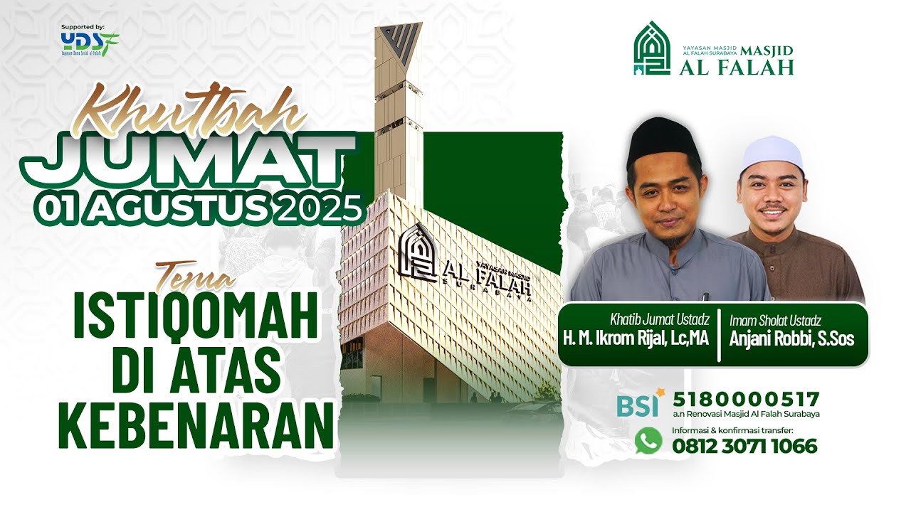 ISTIQOMAH DI ATAS KEBENARAN - Khutbah Jumat - Ustadz H. M. IKROM RIJAL ...