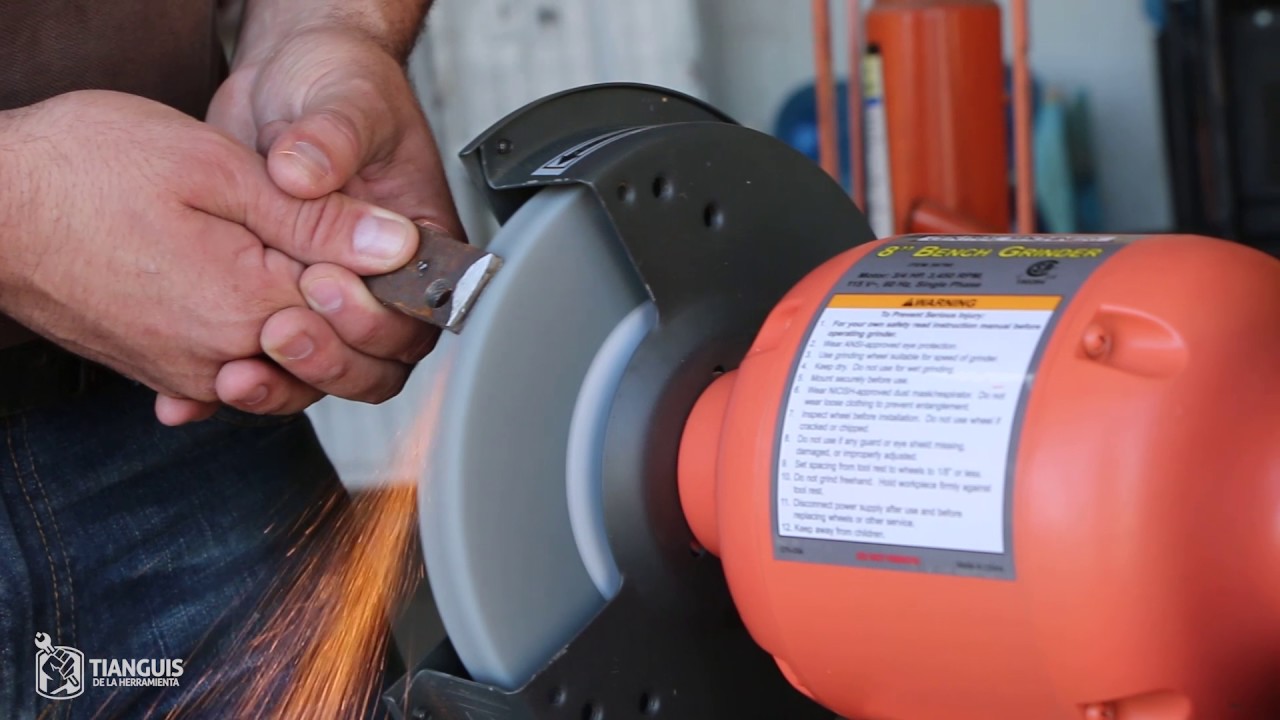 esmeril de banco - YouTube