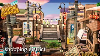 Shopping District 🛍️ // Animal Crossing Japanese island // Speed Build