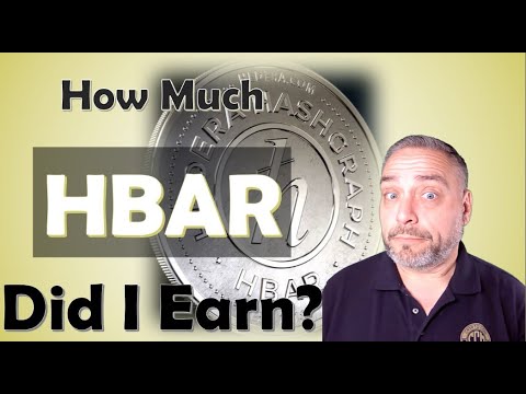 My Rewards Received For Staking #HBAR in the #HashPack Wallet