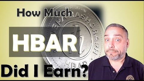 My Rewards Received For Staking #HBAR in the #HashPack Wallet