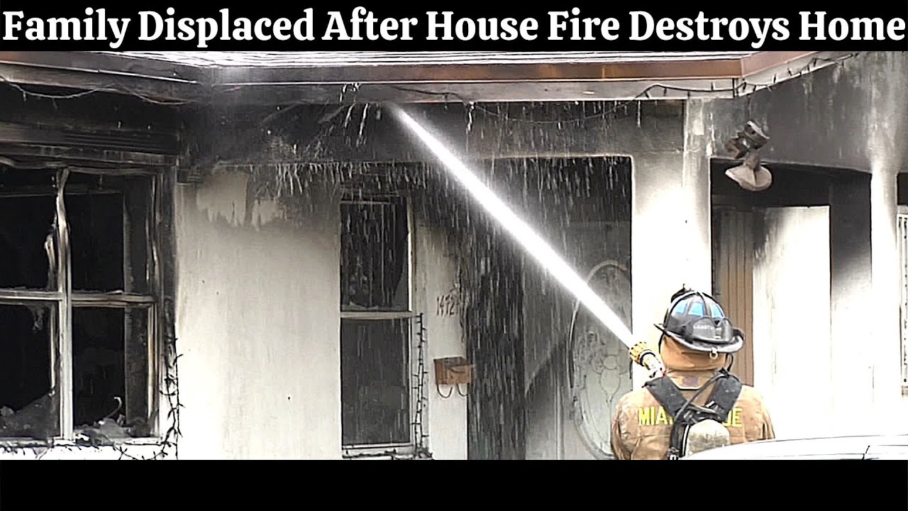 Family Displaced After House Fire Destroys Home - YouTube