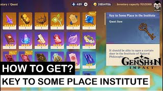 How To Get Key To Some Place In The Institute  Genshin Impact Quest Guide