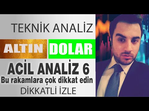 ACİL ANALİZ 6 DOLAR ALTIN DA BU RAKAMA DİKKAT ET LÜTFEN (3 ocak)