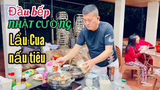 Lẩu Cua nấu tiêu món độc đáo Nhật Cường