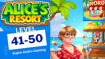 Alices Resort Word Game level 41 42 43 44 45 46 47 48 49 50