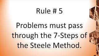 Rule 5 The 7 steps of problem solving