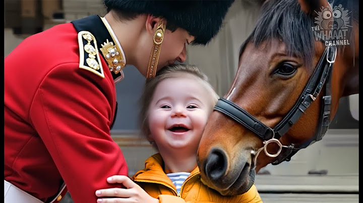 Royal Guards & Their Horses BREAK Character for SPECIAL NEEDS Visitors -UNEXPECTED Act of Kindness