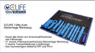 CCLIFE 12tlg Auto Demontage Werkzeug Zierleistenkeile (CClife Werkzeug  2637) 