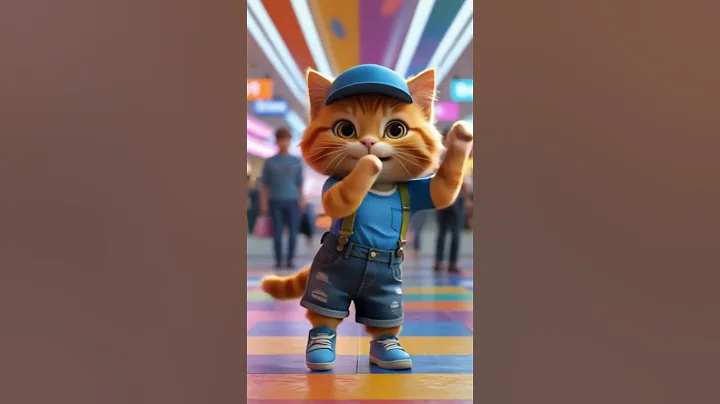 APT cat dance video in mall #apt #brunomars #rosé_bruno_apt #rosé #cat #dance #cute #funny #tranding
