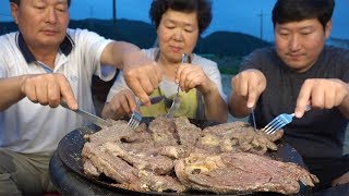 집에서 먹는 [[꽃등심 스테이크(Ribeye steak)]] 요리&먹방!! - Mukbang eating show