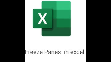 freeze Panes in excel