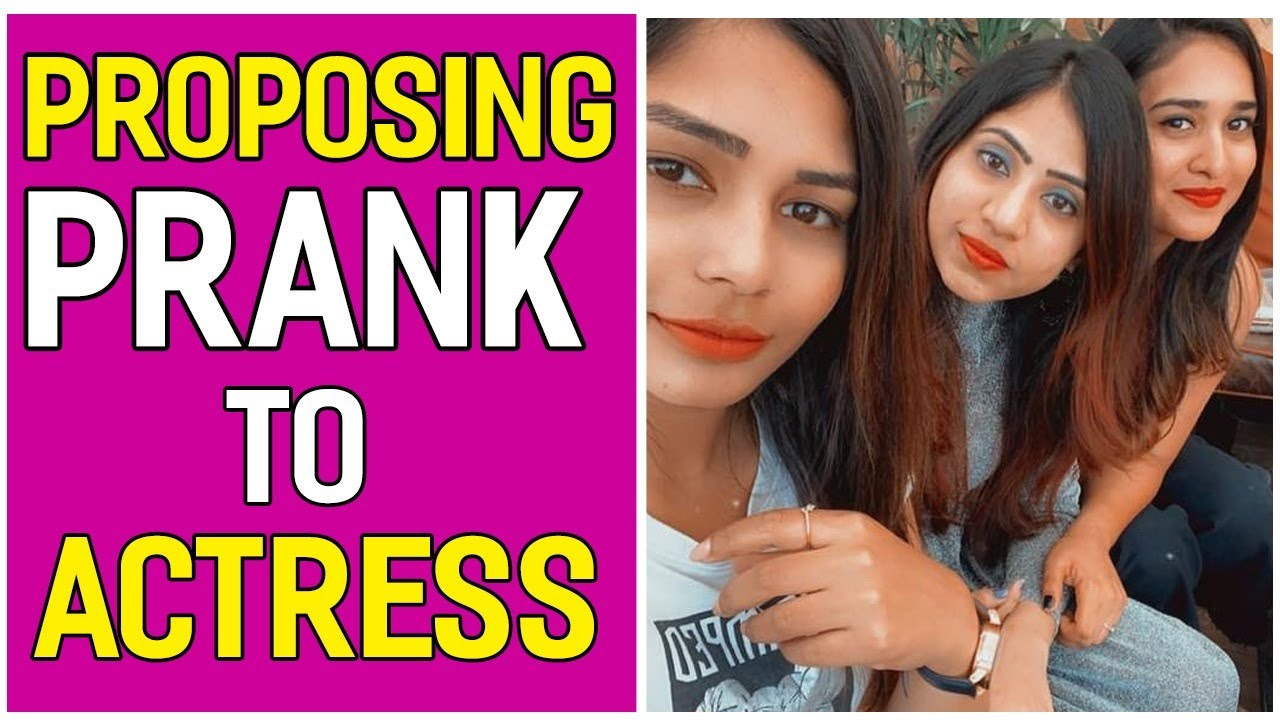 Proposing Prank TO Actress || Telugu Pranks || Proposing Prank