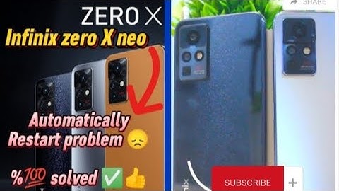 infinix zero x neo auto restart problem 💯📲