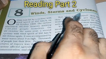 Chapter 8 - Winds, Storms and Cyclones - Reading Part 2 - Class 7 Science NCERT