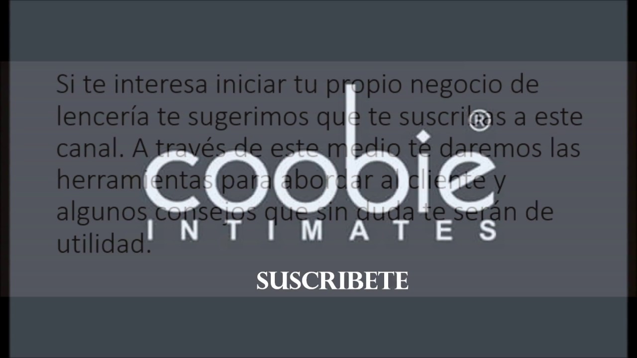 Si ganancias quieres tenerlenceria coobie debes vender - YouTube