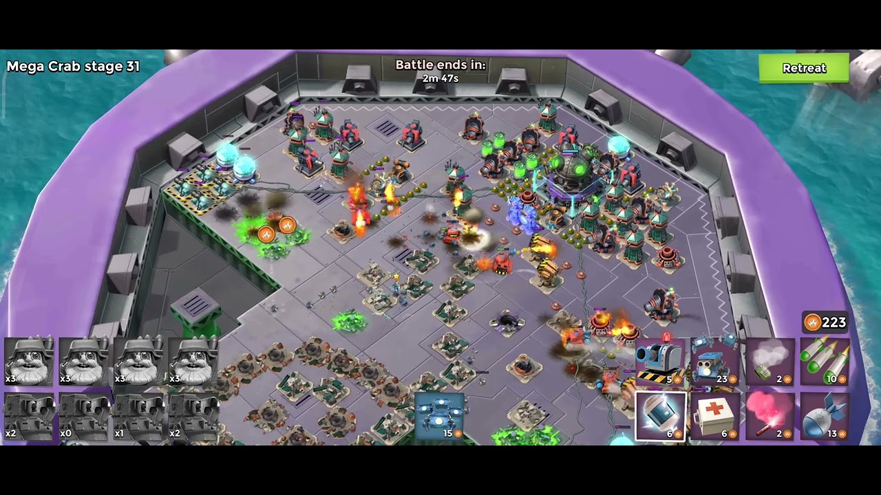 22.12.31 - Boom Beach - Mega Crab - stage 31 - December 2022