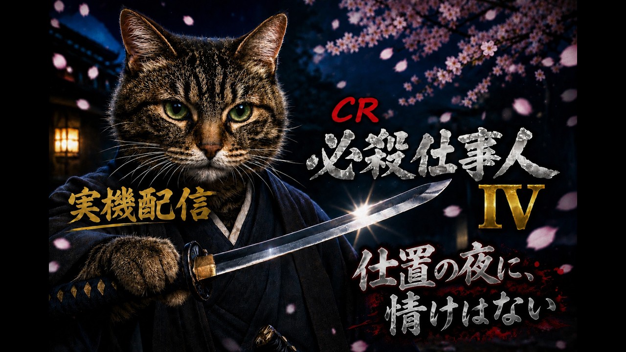 実機配信】CR 必殺仕事人Ⅳ｜仕置の夜に，情けはない - YouTube
