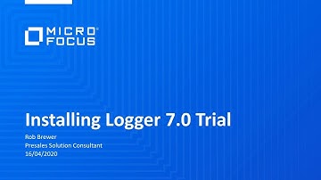 ArcSight Logger | Installing Logger 7.0 Trial