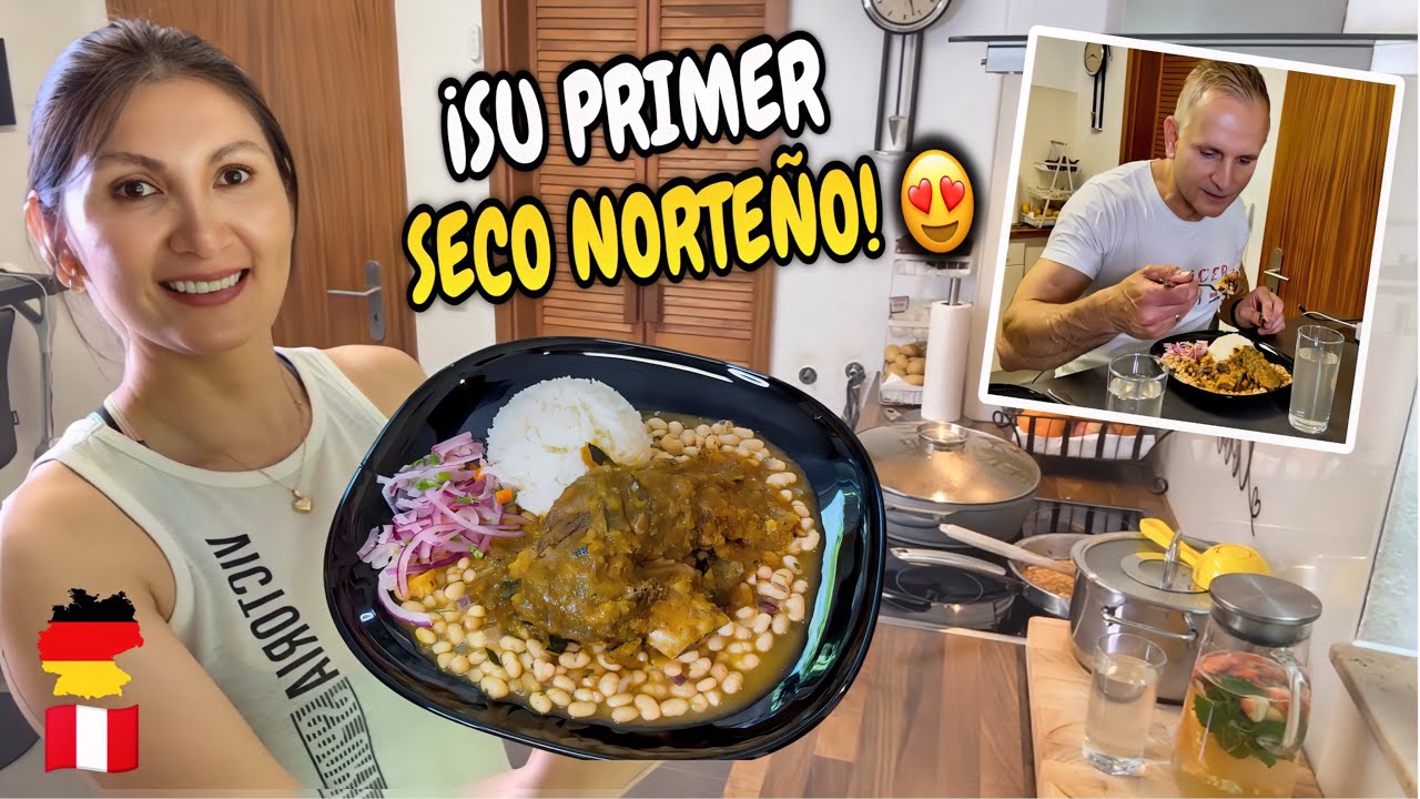 SECO NORTEÑO en Alemania 🇩🇪 | Mi Esposo Reacciona a este plato peruano 🇵🇪 | Shirley Tocic