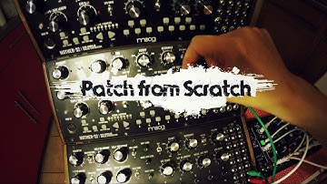 Patch from Scratch - MOOG DFAM meets Make Noise 0-Coast (no talking)