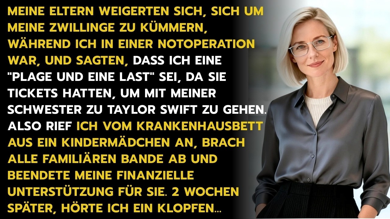 Meine Eltern weigerten sich, auf meine Zwillinge aufzupassen – ihre Gesichter, als Opa sprach…