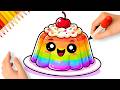 HOW TO DRAW A CUTE KAWAII JELLY EASY STEP BY STEP ????✨