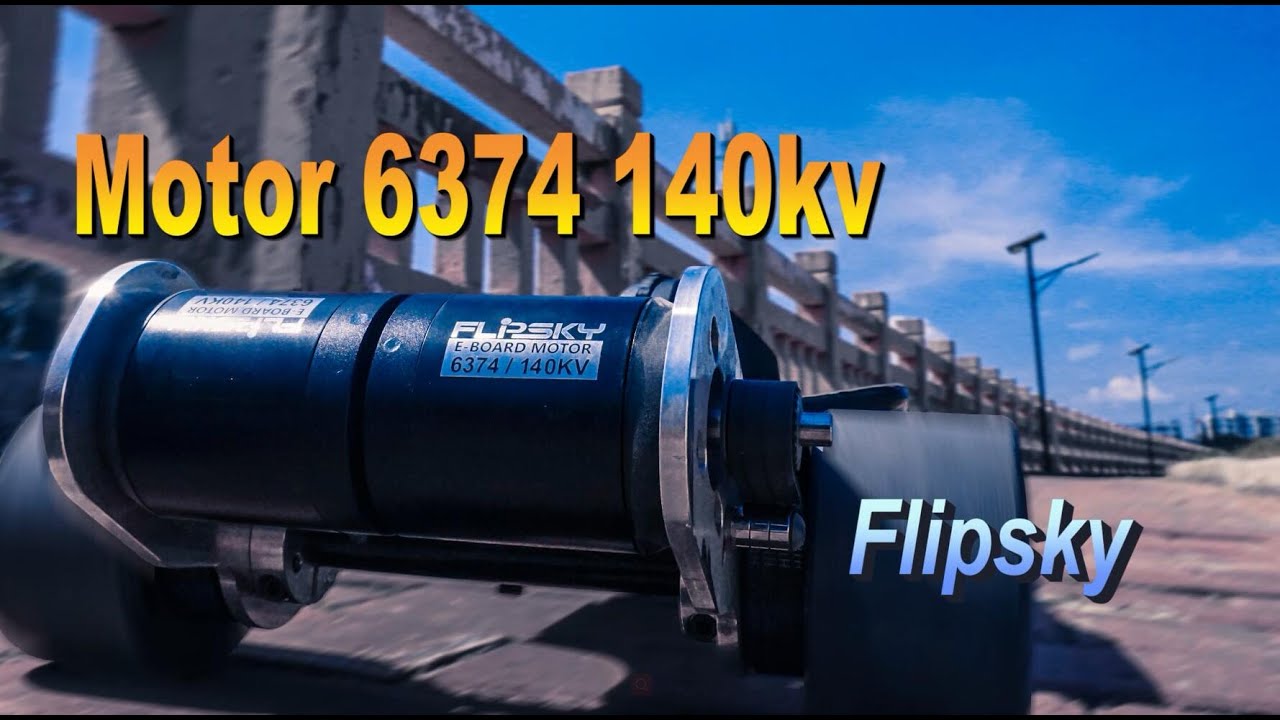 BLDC Belt motor 6374 140KV Riding and Testing | Flipsky