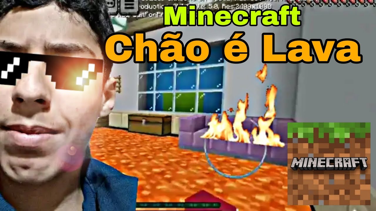 Jogando CHÃO é LAVA no Minecraft!!! - Super Juan07 