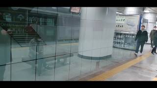 20200215 서울7호선 온수역 진입 (장암행 열차) Korea Seoul metropolitan