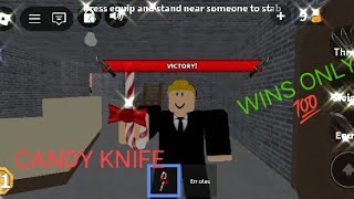 Mm2  murderer wins with Candy Knife (MOBILE) screenshot 1