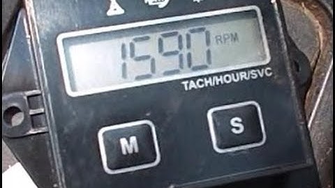 Adding a Tachometer and Maintenance Hour Meter to Your Equipment Could Not Be Easier!