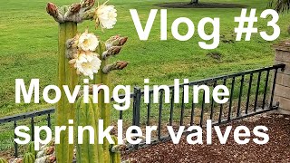 How to move inline sprinkler valves | Vlog #3