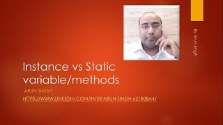 Instance vs static vs local variables difference in usage