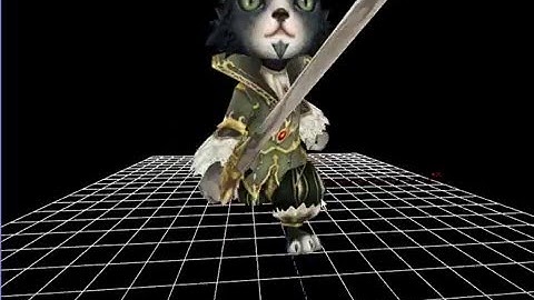 animacion en C++ y OpenGL gato