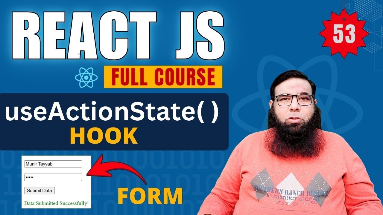 React Tutorial for Beginners #53 | useActionState Hook Explained in ...