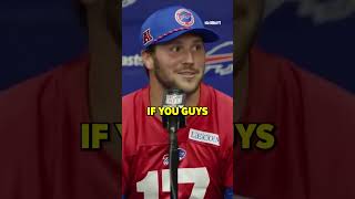 Josh Allen's first impressions on new WR Keon Coleman 😂 #shorts