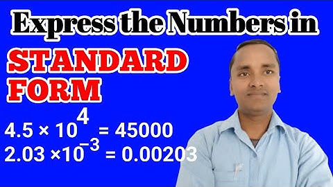 How to express the numbers in usual form || convert the standard form into usual form || by math 24