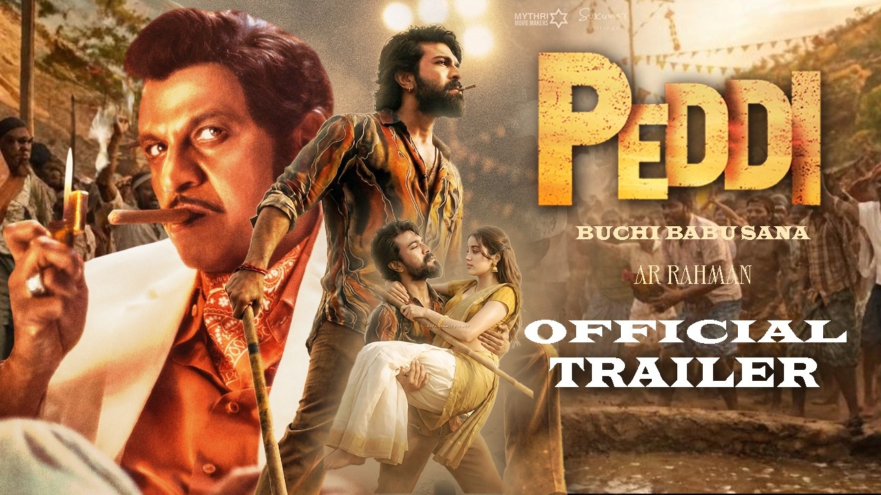 ⭐PEDDI - Trailer [ Telugu ] Ram Charan Shiva rajkumar | Janhvi | AR Rahman |BuchiBabu Sana | FanMade