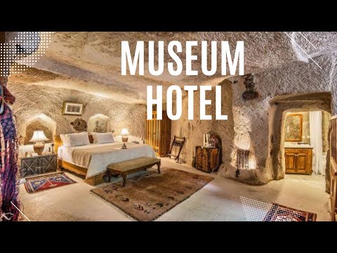 Mağaranın içinde yüzme havuzu olan Türk hamamı olan musluklarından şarap akan odalar Museum hotel